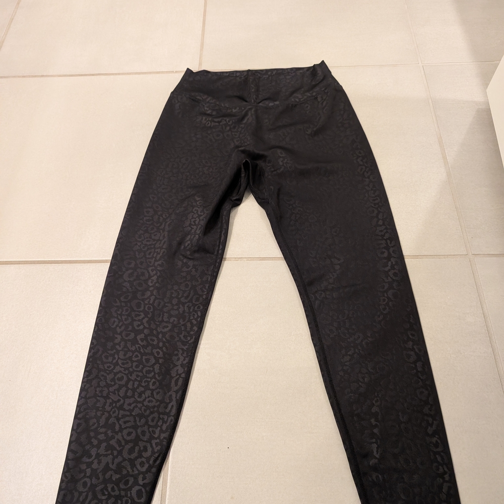 Black Leopard Print Leggings